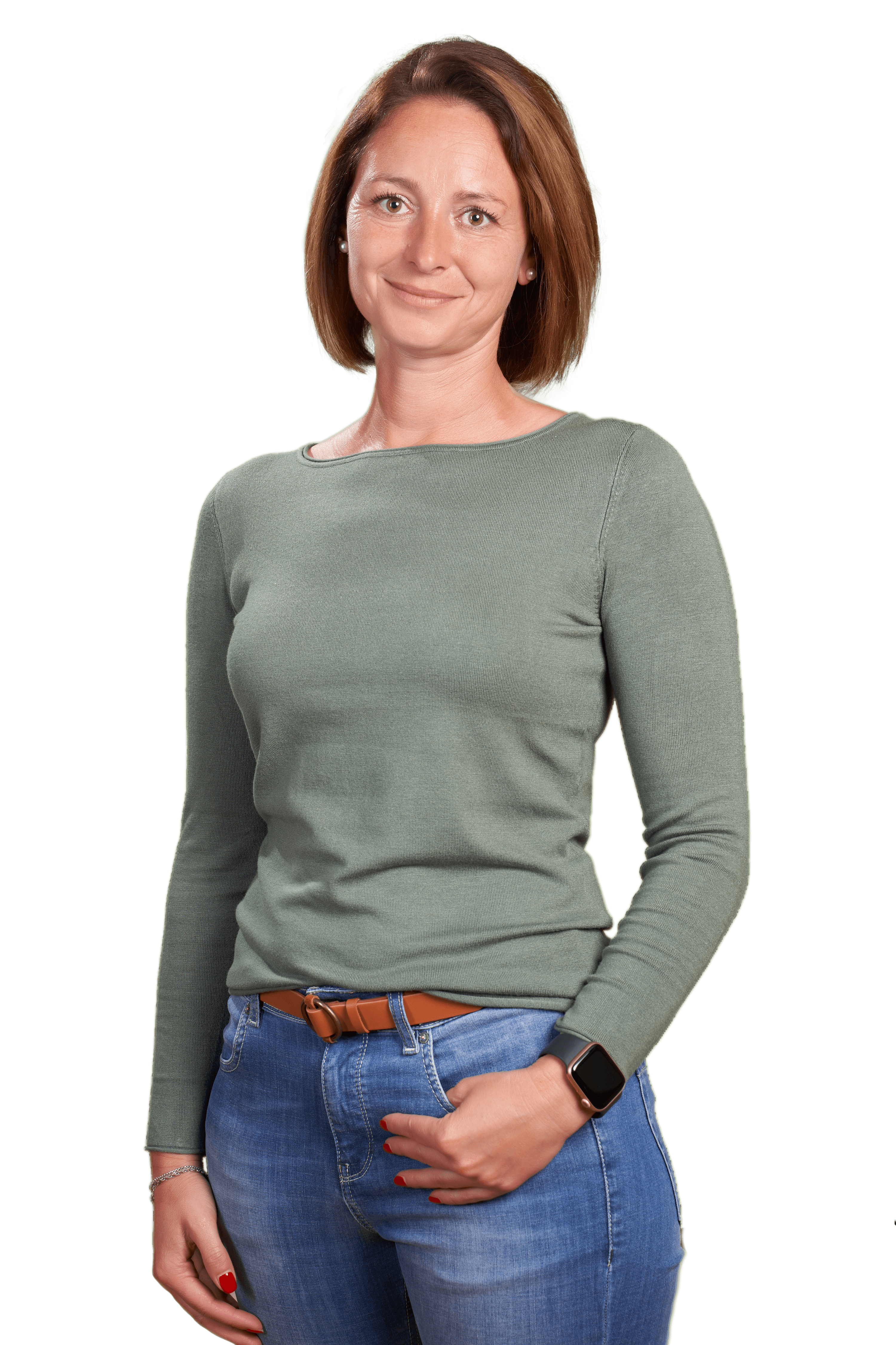 Yvonne Fischer-Leusing. Mitarbeiterin bei Gesing Tierzucht, einem Unternehmen für Jungsauenvermarktung und Weiterentwicklung deren Genetik.